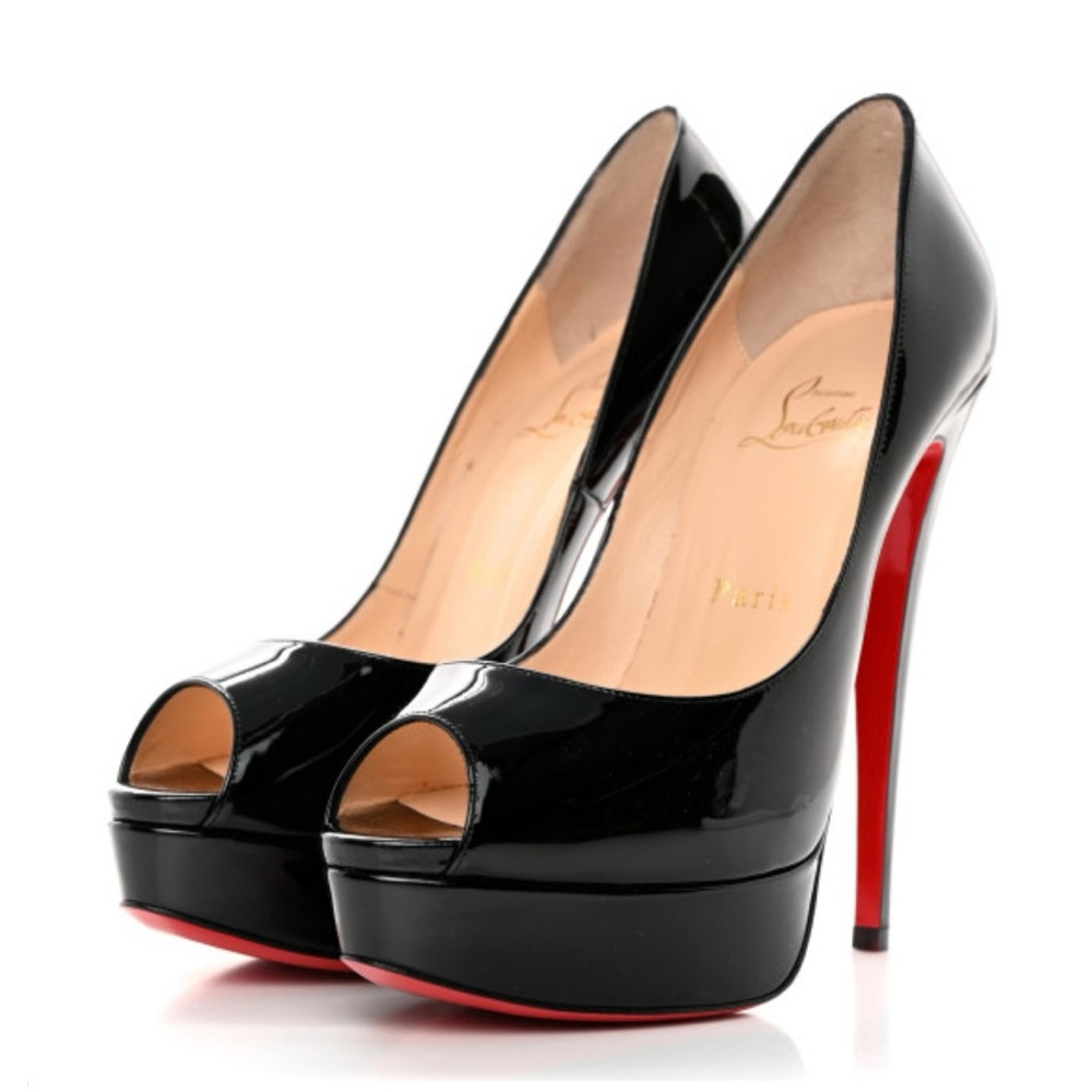 CL Fetish Peep 150 Mm Pumps Vog Patent Leather Loubi